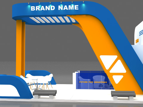 3D Exhibition Stand Modelo 3D