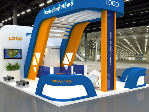 3D Exhibition Stand Modelo 3D