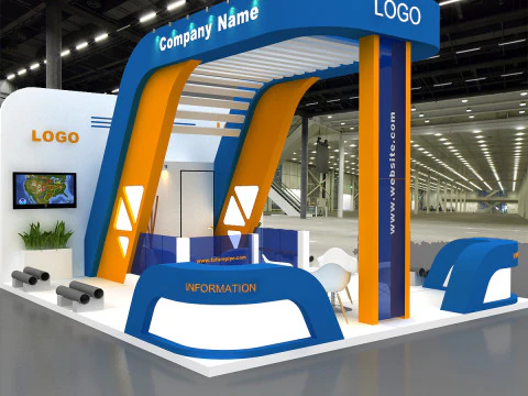 3D Exhibition Stand 3D Model