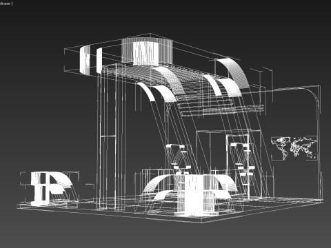 3D Exhibition Stand Modelo 3D