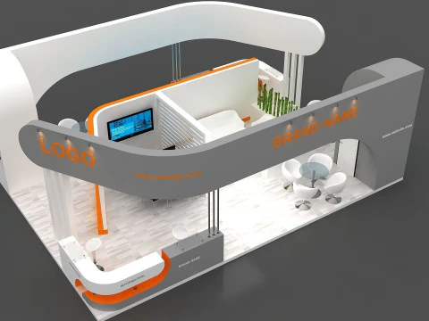 3D Exhibition Stand 3D Model
