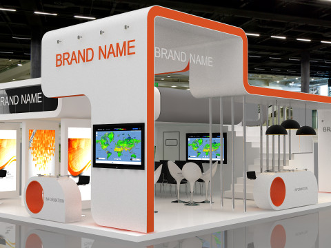 3D Booth 3D Model