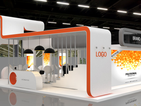 3D Booth 3D Model