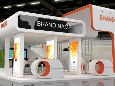 3D Booth 3D Model