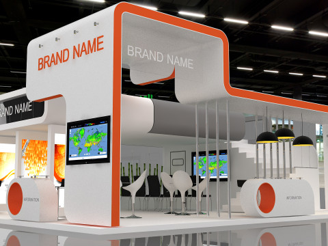3D Booth 3D Model