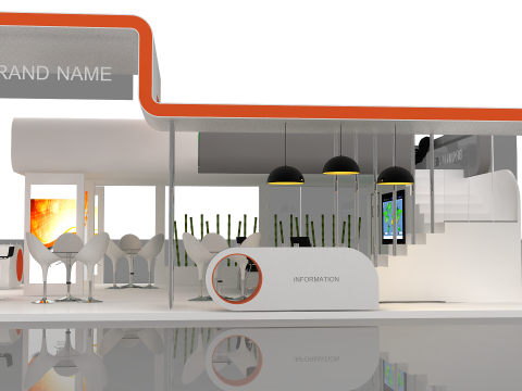 3D Booth 3D Model
