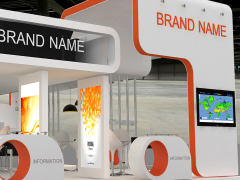 3D Booth 3D Model