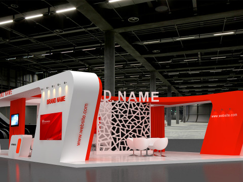 3D Exhibition Stand 3D Model