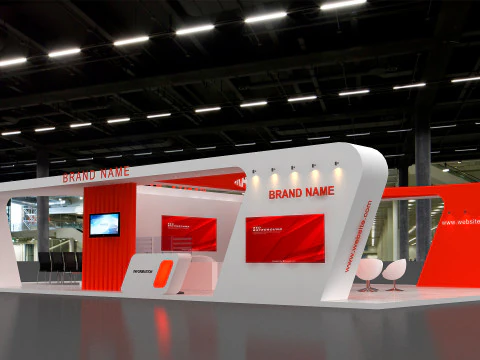 3D Exhibition Stand 3D Model