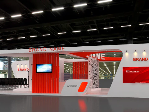 3D Exhibition Stand 3D Model
