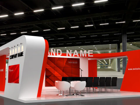 3D Exhibition Stand 3D Model