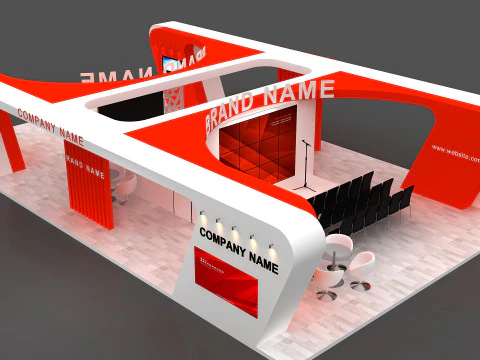 3D Exhibition Stand 3D Model