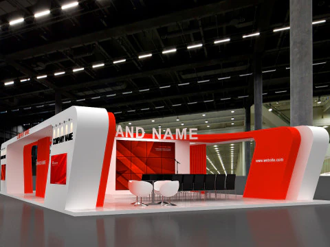 3D Exhibition Stand 3D Model