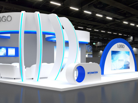 3D Exhibition Booth Design 3D Model