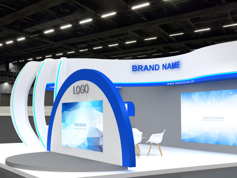 3D Exhibition Booth Design 3D Model