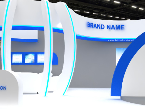 3D Exhibition Booth Design 3D Model