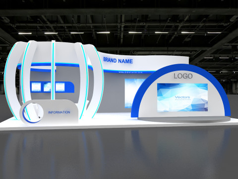 3D Exhibition Booth Design 3D Model