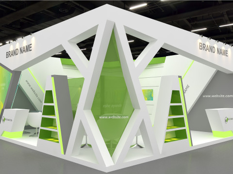 3D Booth Design 3D Model