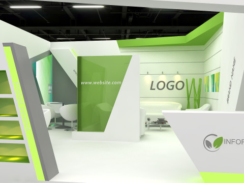3D Booth Design 3D Model