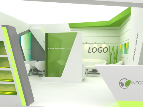 3D Booth Design 3D Model