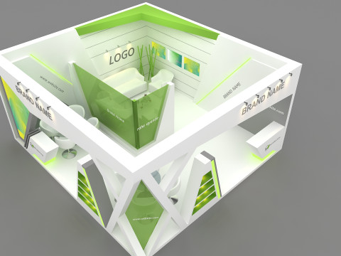 3D Booth Design 3D Model