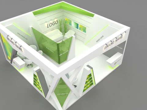 3D Booth Design 3D Model