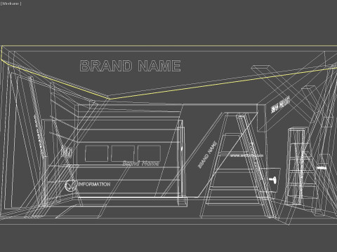 3D Booth Design 3D Model