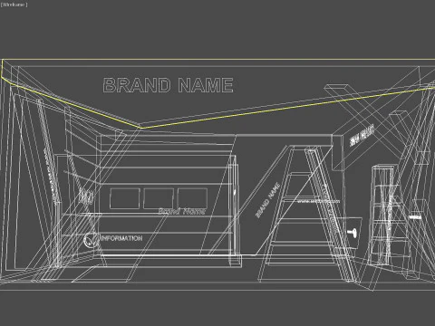 3D Booth Design 3D Model