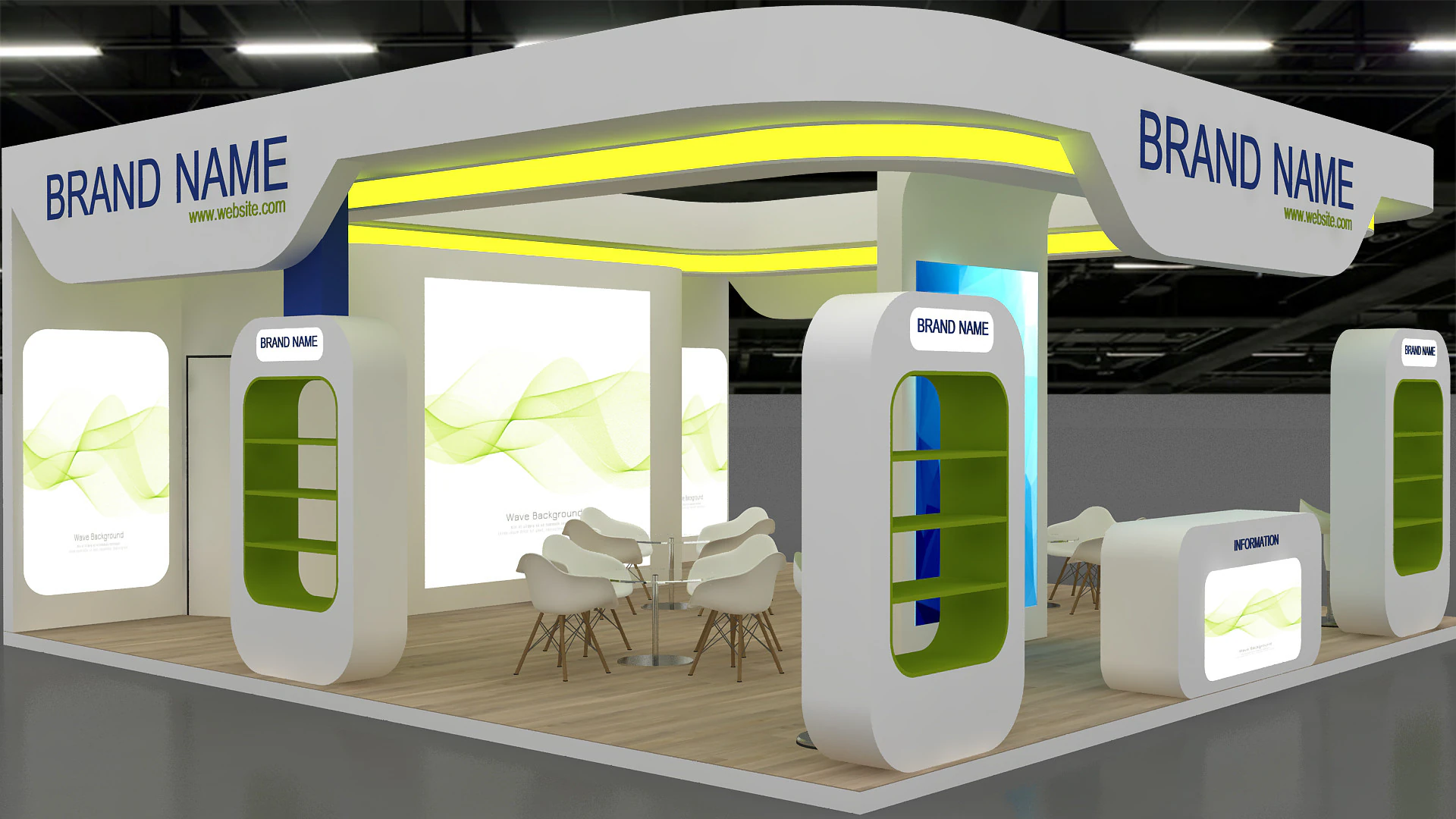 Exhibition 3D 3D Model .c4d .max .obj .3ds .fbx .stl .blend 