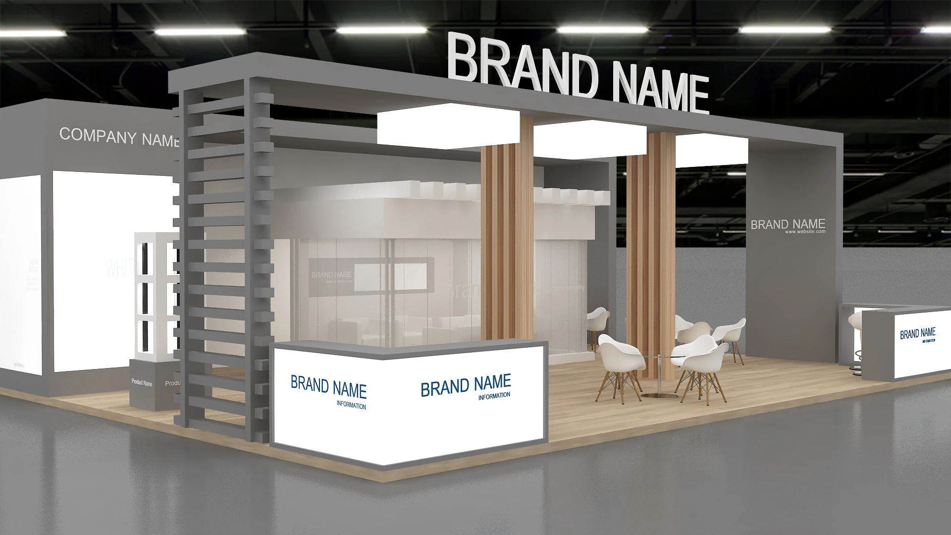 Exhibition 3D 3D Model .c4d .max .obj .3ds .fbx .stl .blend 