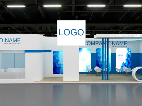 Progettazione di stand fieristici 3D Modello 3D