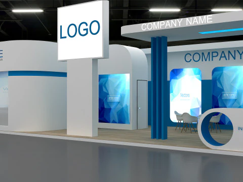 3D Trade Show Booth Design 3D Model