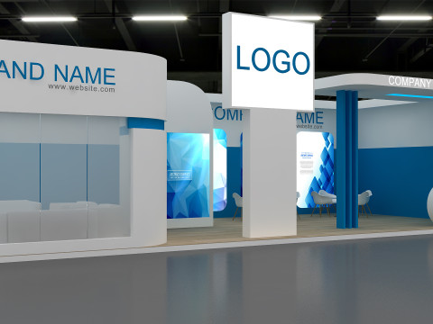 3D Trade Show Booth Design Model 3D