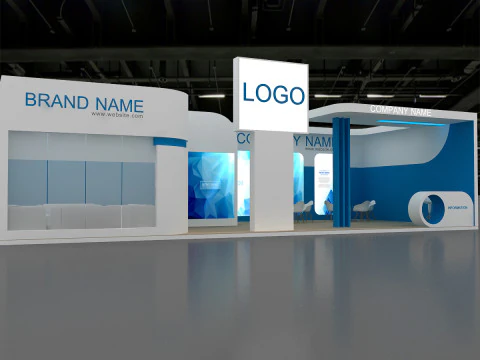 3D Trade Show Booth Design 3D Model