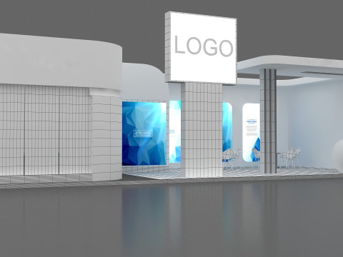 3D Trade Show Booth Design Model 3D