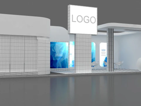 3D Trade Show Booth Design 3D Model