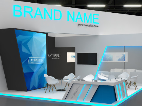 3d booth Model 3D