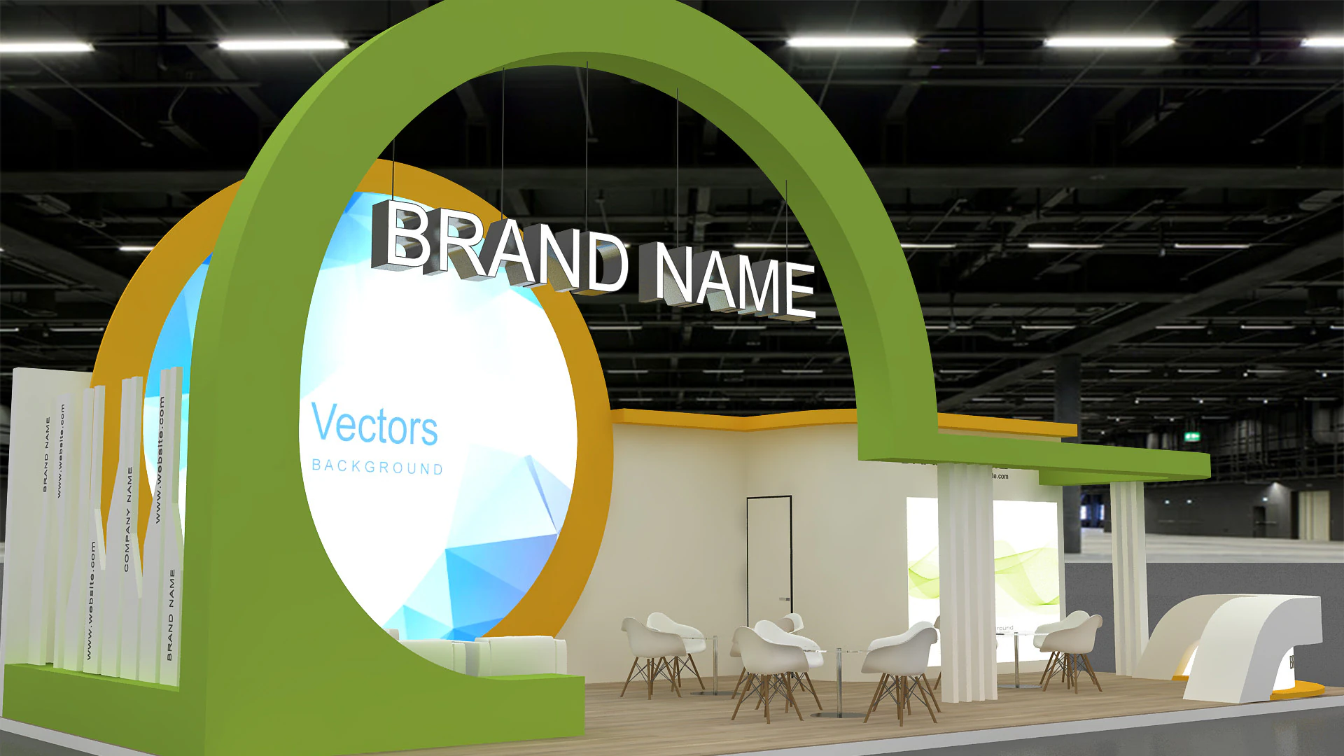 3d booth 3D Model .c4d .max .obj .3ds .fbx .stl .blend 