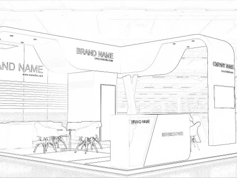 प्रदर्शनी 3डी 3D मॉडल