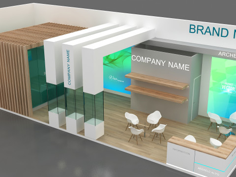3d booth 3D 模型