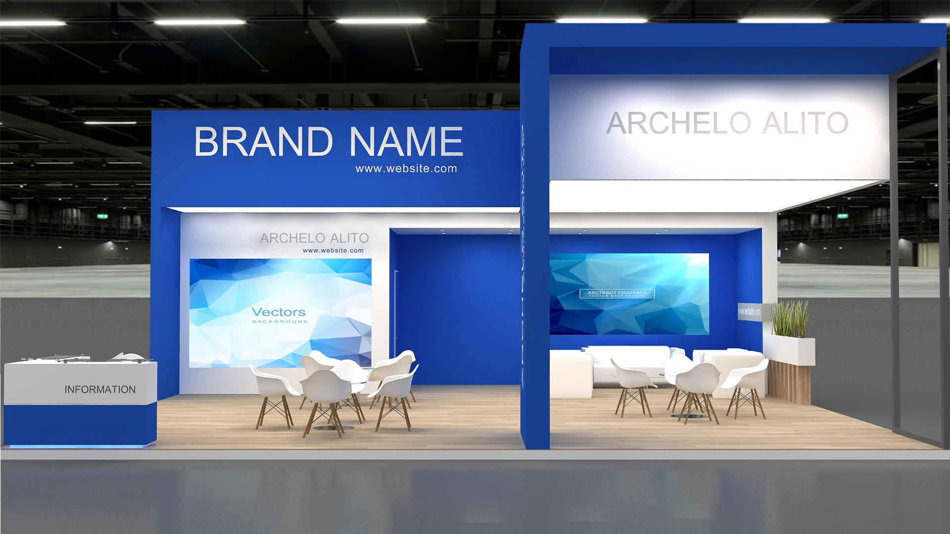 3d exhibition 3D Model .c4d .max .obj .3ds .fbx .stl .blend 