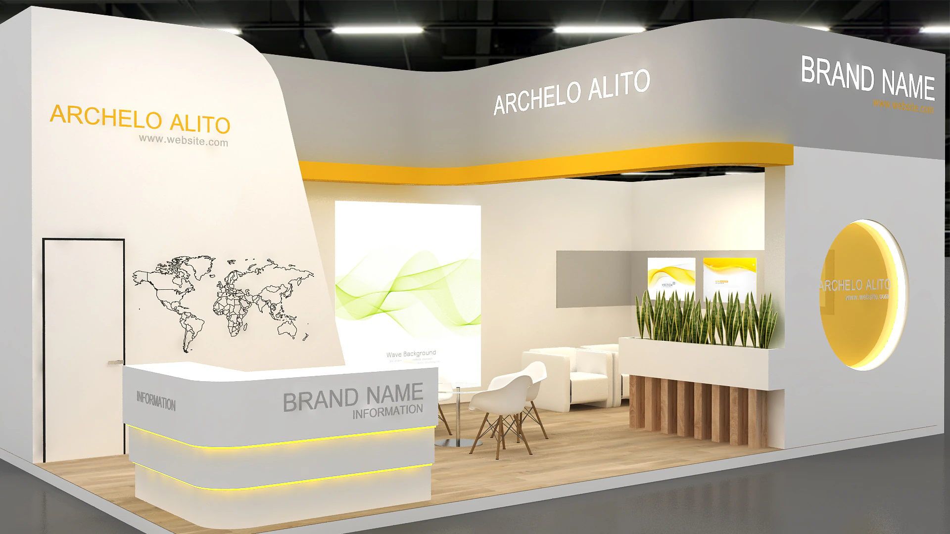 3d exhibition 3D Model .c4d .max .obj .3ds .fbx .stl .blend 
