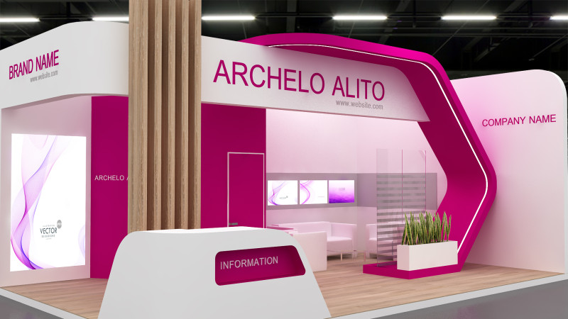 3d exhibition 3D Model .c4d .max .obj .3ds .fbx .stl .blend