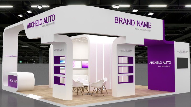3d exhibition Model 3D .c4d .max .obj .3ds .fbx .stl .blend