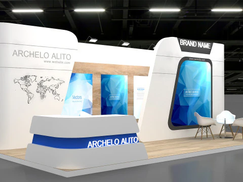 Stand espositivo 3D Modello 3D