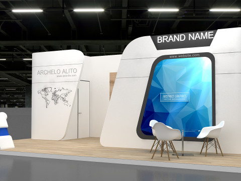 3D Exhibition Stand 3D Model