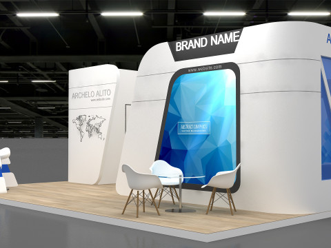 3D Exhibition Stand 3D Model