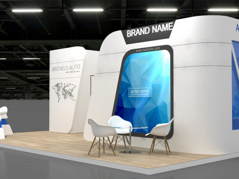 3D Exhibition Stand 3D Model