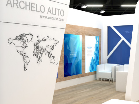 3D Exhibition Stand 3D Model