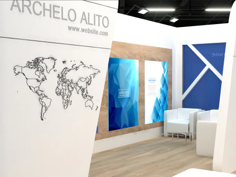 3D Exhibition Stand 3D Model